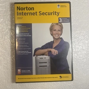Symantic NORTON INTERNET SECURITY 2007 AntiVirus + Complete w/CD & Product Key! - Picture 1 of 2