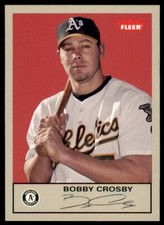 2005 Fleer Tradition Bobby Crosby . Oakland Athletics #260
