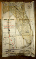 Track Map of Florida 1922 Suwannee River Special Southern Railway System Steel