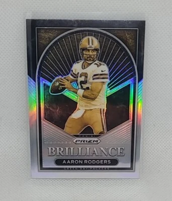 2022 Panini Prizm Aaron Rodgers Brilliance Silver Prizm Packers - Image 1 of 2