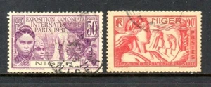 Estampillas de Níger (Fr) - Scott #'s 74 y 75 - Usadas - Imagen 1 de 1
