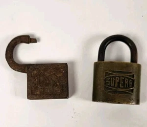 Konvolut 2 Oldtimer Schlösser OHNE SCHLÜSSEL (15D6) - Bild 1 von 4