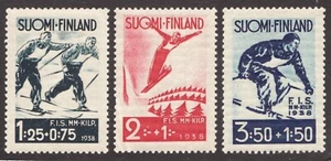 1938 Finland Sc #B31-33 Semi-postal, Winter Sports  MNH Cv$19.50 - Picture 1 of 1