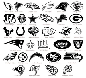 NFL Vinyl Decal Sticker Car Window Wall Art National Football League Sport Logos - Picture 1 of 34