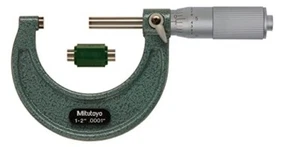 NEW Mitutoyo 103-136 Micrometer, OD, Friction Thimble, 1-2" Range, 0.0001" Grads - Picture 1 of 3