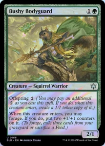 Bushy Bodyguard 0166 MTG Bloomburrow Uncommon Foil NP - Picture 1 of 1