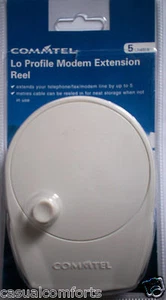 5M BT 431A PLUG TO RJ11 6P4C CROSS WIRED TELEPHONE LEAD LINE CORD EXTENSION REEL - Picture 1 of 7