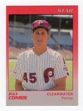 1989 Star Clearwater Phillies Pat Combs #8 Pre Rc Minor League Houston Texas