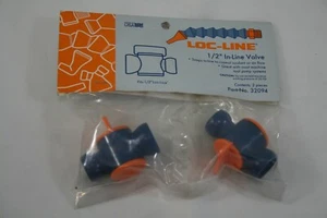 Loc-Line USA 1/2" IN-LINE FLOW CONTROL VALVES (2 pack) PN-32094 - Picture 1 of 2