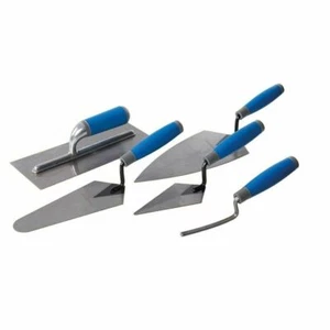 SILVERLINE SOFT GRIP TRADE TROWEL SET POINTING GAUGING PLASTERING JOINTER 395016 - Picture 1 of 3