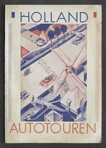 Autotouren in Holland - Auto Tour Guide in Holland - ca. 1930 - Bild 1 von 3