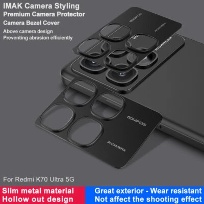 For XiaoMi RedMi K70 Ultra, imak Metal Material Hollow Out Camera Protect Cover - Image 1 of 4