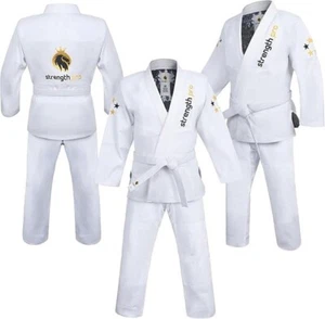 Strength Pro | BJJ Gi Universal | Brazilian Jiu Jitsu Gi | 450 GSM White - Picture 1 of 6