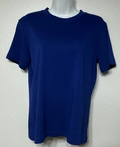 MM Lafleur The Leslie T-Shirt Organic Pima Cotton Blue Women’s Size Small - Picture 1 of 6