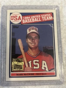 Mark McGWIRE EE. UU. 1985 TOPPS #401 1999 TOPPS REIMPRESIÓN CONMEMORATIVA - Imagen 1 de 2