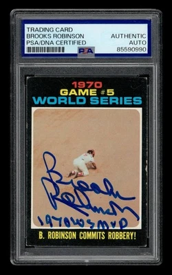 1971 Topps Set-Break #331 Brooks Robinson WS5 Auto PSA AUTHENTIC AUTO - Image 1 of 3