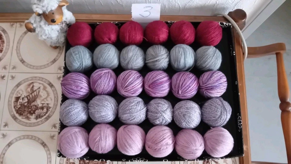 Wolle.Garnpaket, 900 g Wolle zum Stricken, Bastellwolle,bunt,Konvolut.Resten - Bild 1 von 1