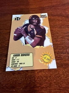 2005 Breakthrough Prospects Aaron Rogers #'d/2005 - Foto 1 di 2