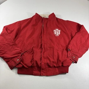 VTG 70’s/80’s Indiana Hoosiers Salem Jacket Factory Full Zip Bomber Coat Trident - Picture 1 of 10
