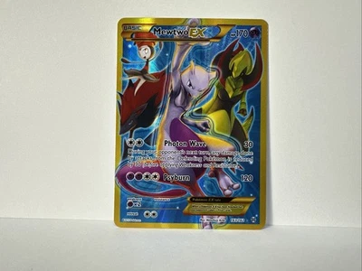 Pokémon TCG Mewtwo EX Full Art Holo Card 163/162 Secret Rare NM Near Mint -Minty - Image 1 of 4
