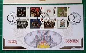 2020 Queen Benham Rock Legends First Day Cover Queen Street London Pmk - Picture 1 of 3