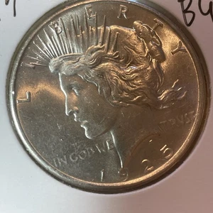 1925 Peace Dollar BU 90% Silver - Picture 1 of 3