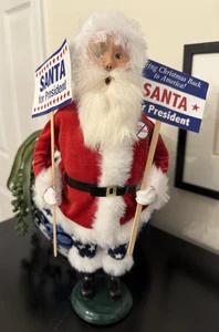 Byers Choice Santa for President 2016 The Carolers Campaign Santa Claus 14" - Picture 1 of 4