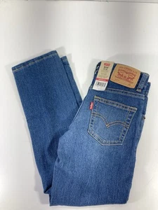 Levis 511 Jeans Youth Boys Size 6 24X23 Blue Denim Stretch Flex Slim Fit NWT - Picture 1 of 13