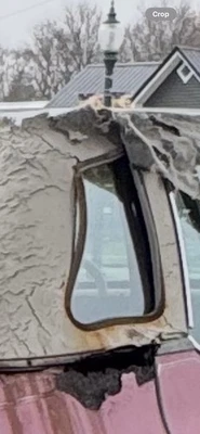 Cadillac 1972-1976 sedán DeVille trasero derecho pequeña ventana vidrio Foto 1 de 2