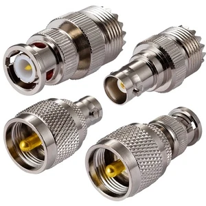 CB Funk Adapter SO239 PL259 UHF auf BNC Antennenadapter 4 Kit für CB-Antenne - Bild 1 von 4