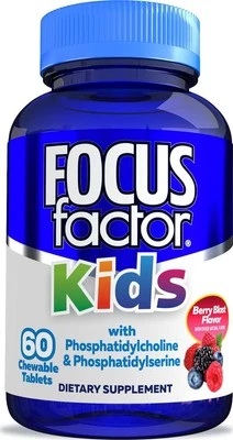 Focus Factor 儿童完整每日咀嚼维生素:多种维生素和神经 B12, — 第 1/4 张图片