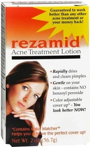 Rezamid Acne Treatment Lotion Rapidly Dries & Clears Pimple Gentle 2 oz 2 Pack - Picture 1 of 3