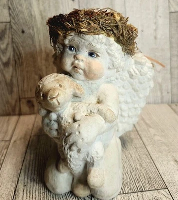 De colección Dreamsicles Love My Lamb - Cordero sosteniendo querubín Foto 1 de 4