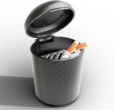 Car Ashtray with Lid Auto Ashtrays Smell Proof Smokeless Ashtray for Car Easy... - Image 1 of 4