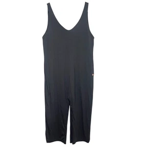 LUNYA V-Neck Organic Pima Cotton Sleeveless Jumpsuit Romper Gray Sz Medium  - Picture 1 of 10