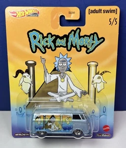Hot Wheels Premium Volkswagen T1 Panel Bus Rick and Morty 2020 Card 5/5 NEW - Picture 1 of 7