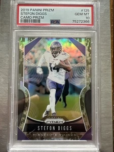 Stefon Diggs 2019 Panini Prizm Camo 18/25 PSA 10 GEM MINT🔥HOT🔥INVEST🔥📈 - Foto 1 di 2