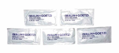 5x Malin + Goetz Detox Face Mask ~ Sample Packets 0.3 fl. oz. / 9 ml = 45 ml - Image 1 of 3
