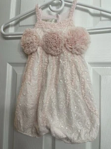 ISABELLAS Chloe Bubble Suit 12 Months Pink Pretty! - Picture 1 of 9