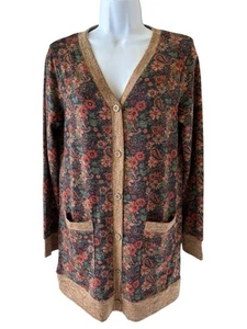 GRECERELLE Women's Long Sleeve Open Front Cardigan Button Down Lightweight - Picture 1 of 7