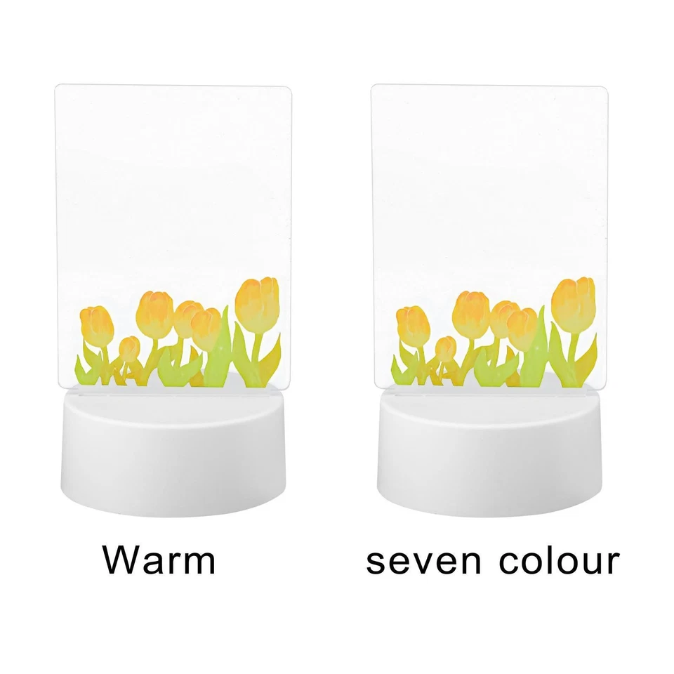 Acrylic Message Board Note Board LED Writing Message Board Desk Night Light for - Image 1 of 1