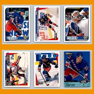 New York Rangers Lot 6 Hockey Cards UD Choice Wayne Gretzky NM Hockey NHL - Picture 1 of 8