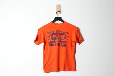 Vintage 1970's Levis "Birth of the Blues" Heavy-Weight Cotton T-Shirt Youth Med - Image 1 of 4