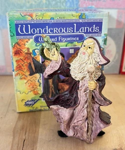 Albert E Price Robed Wizard with Dragon 4" Resin Wonderous Lands Figurine w Box - Picture 1 of 9