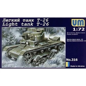 Kit Modelo Plástico Escala 1:72 T-26 Tanque Ligero Soviético UMT 316 - Imagen 1 de 7