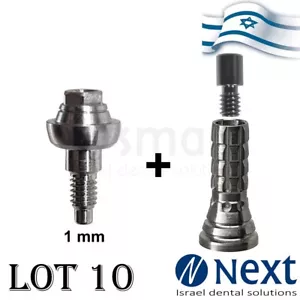 Menge x 10 gerade Multi-Unit Abutment MIS breit WP 2,42 Sechskant Titan 1 mm - Bild 1 von 4