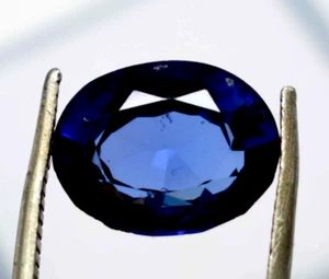 Beautiful Blue New Sapphire Oval Shape Loose Gemstone Certified 5.76 Ct Approx. - Picture 1 of 4