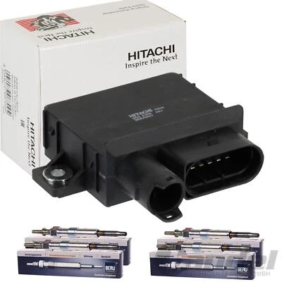 HITACHI STEUERGERÄT GLÜHZEIT + BERU GLÜHKERZEN passend für BMW 18d/20d E87 E46 - Bild 1 von 4