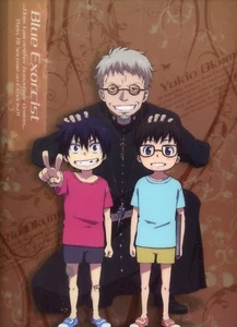 pocket file folder Ao no blue Exorcist anime Okumura Rin Yukio Fujimoto Shiro - Picture 1 of 4