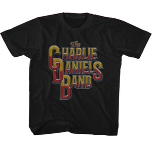 The Charlie Daniels Band Vintage rot & gelb Logo Jugend T-Shirt Country Rock - Bild 1 von 3